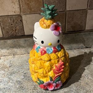Blue Sky Yellow Pineapple Tea Jar